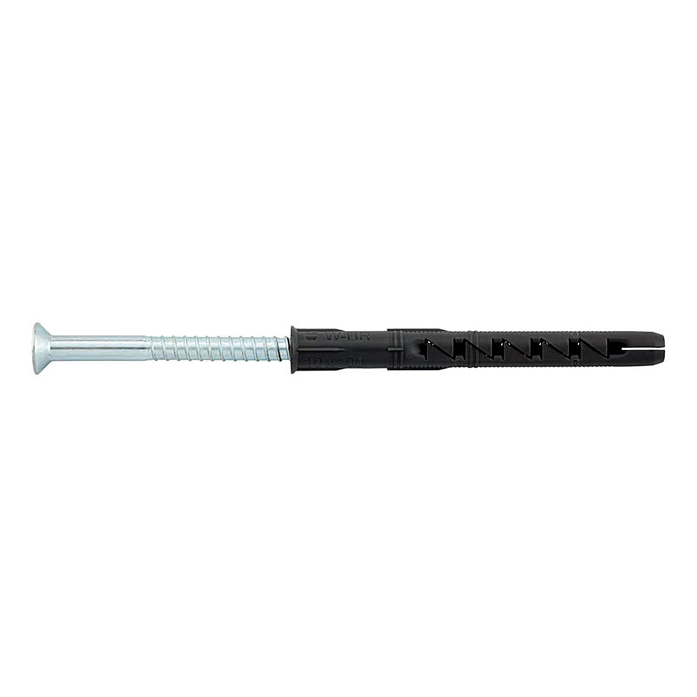 Scatola 50 viti acciaio zincato e tassello prolungato 8x80mm in nylon | Wurth SHARK