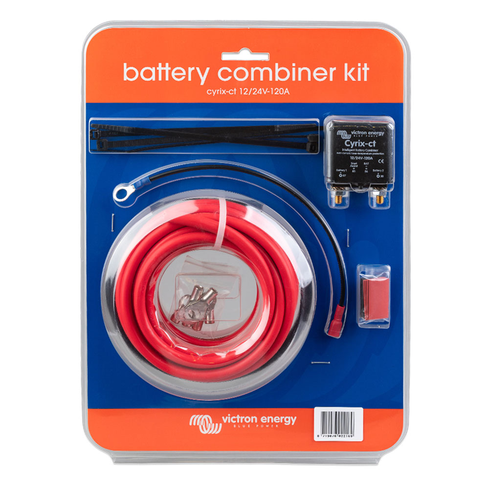KIT Parallelatore di carica 12/24V 120A con cavi batteria | Cyrix-ct 120A | Victron Energy