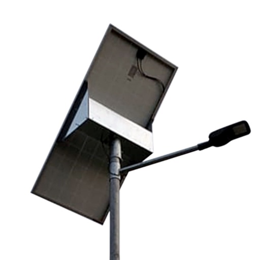 [STP-445] Supporto testapalo per pannelli fotovoltaici fino 114cm con vano batterie