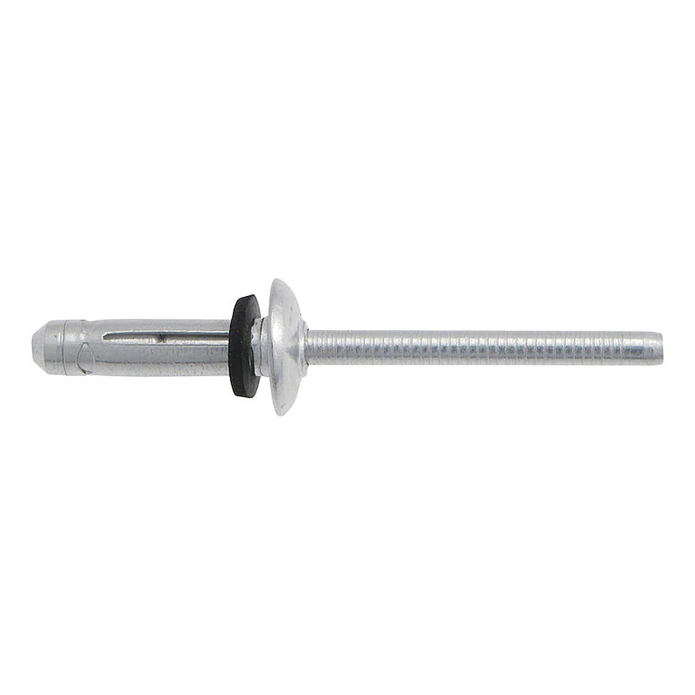 Scatola 250 rivetti apertura farfalla in alluminio 5,2x17,5mm con rondella gomma | Wurth ASSY
