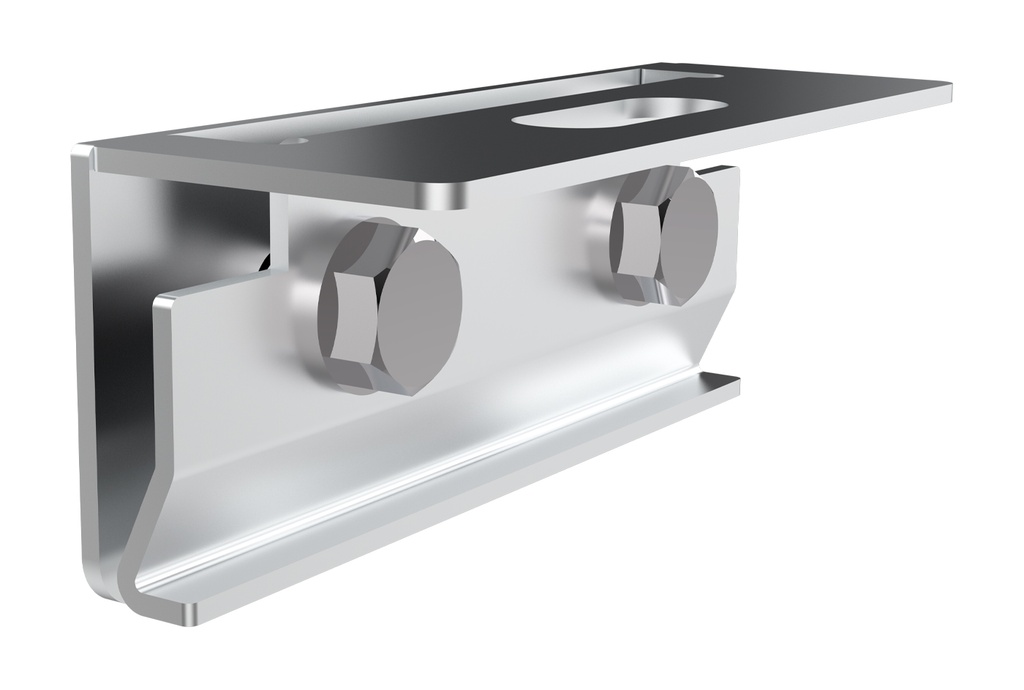 Gancio universale per coperture in lamiera aggraffata