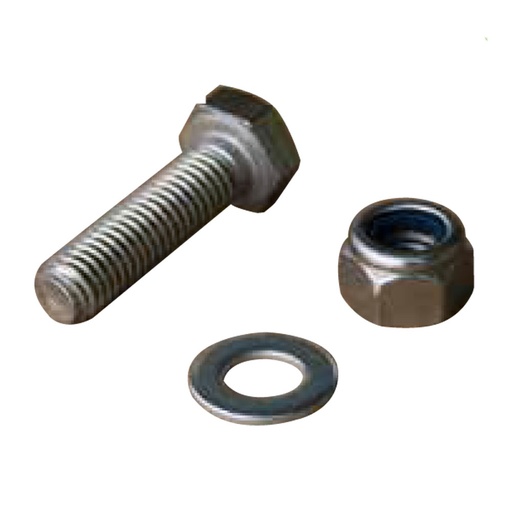 [11110883] Kit bullone M8x25, dado e rondella in acciaio inox A2