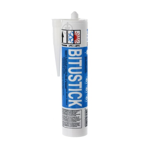 [11111008] BITUSTICK | Mastice bituminoso sigillante | cartuccia da 280 ml | Tegola Canadese