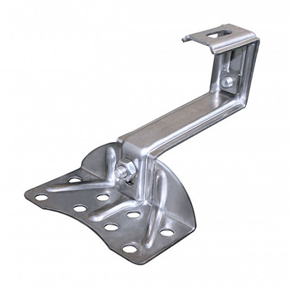 Gancio in acciaio inox regolabile HS2DRT per fissaggio su tetti copertura in TEGOLE (h 136-172mm) | FV Power