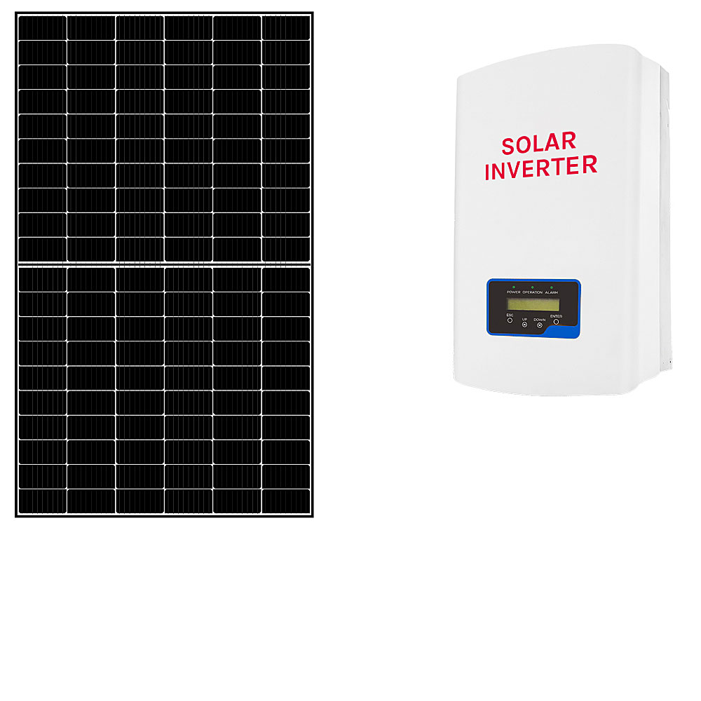 Kit fotovoltaico 1 kWp connesso in rete con pannelli ed inverter conforme CEI0-21 | 1KWCEI