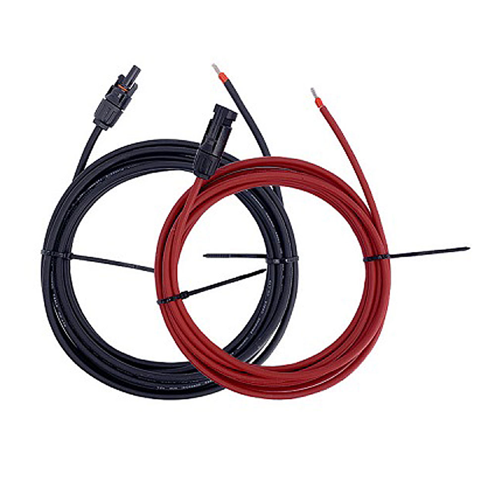 Cavi 5mt ROSSO+NERO sezione 4 mm² con connettore MC4 precablato