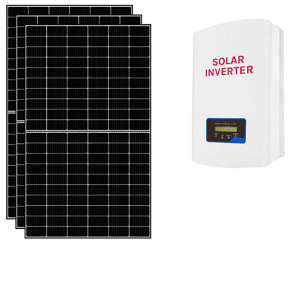 Kit fotovoltaico 3 kWp connesso in rete con pannelli ed inverter conforme CEI0-21 | 3KWCEI