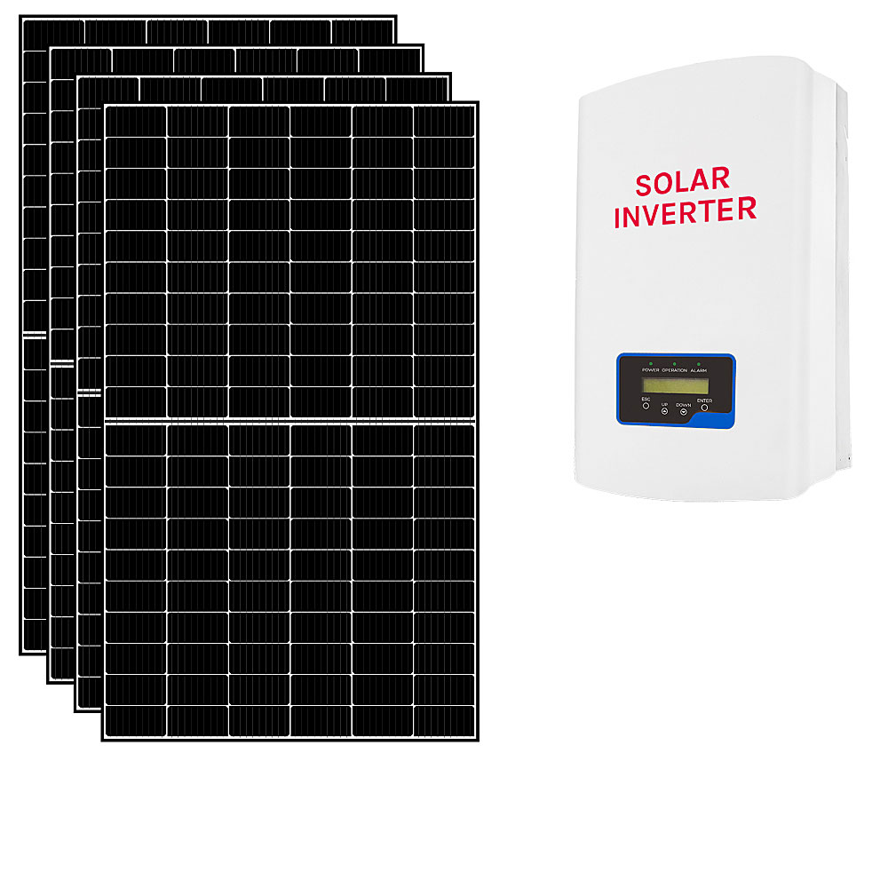 Kit fotovoltaico 4 kWp connesso in rete con pannelli ed inverter conforme CEI0-21 | 4KWCEI