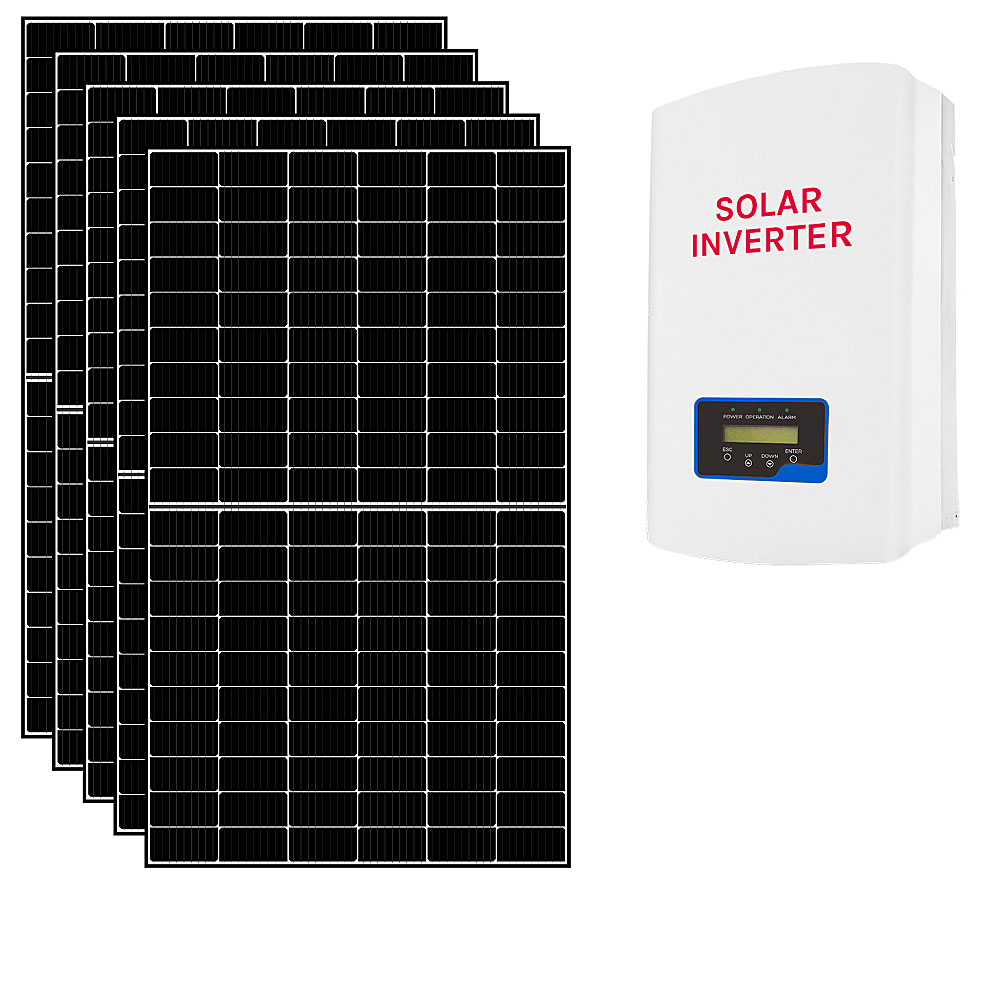 Kit fotovoltaico 5 kWp connesso in rete con pannelli ed inverter conforme CEI0-21 | 5KWCEI