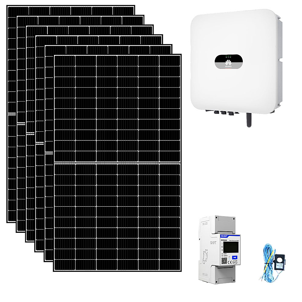 Kit fotovoltaico 6 kWp connesso in rete con pannelli ed inverter Huawei Battery ready | 6KWHUA