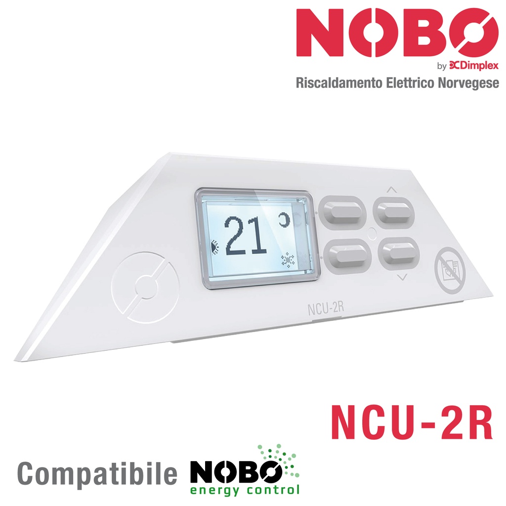 Receptor NCU-2R com display para radiador elétrico norueguês NOBO