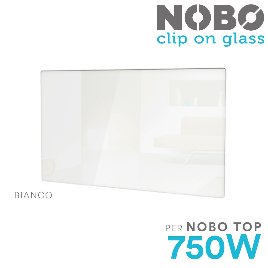 Clip on glass bianco per NOBO 750W