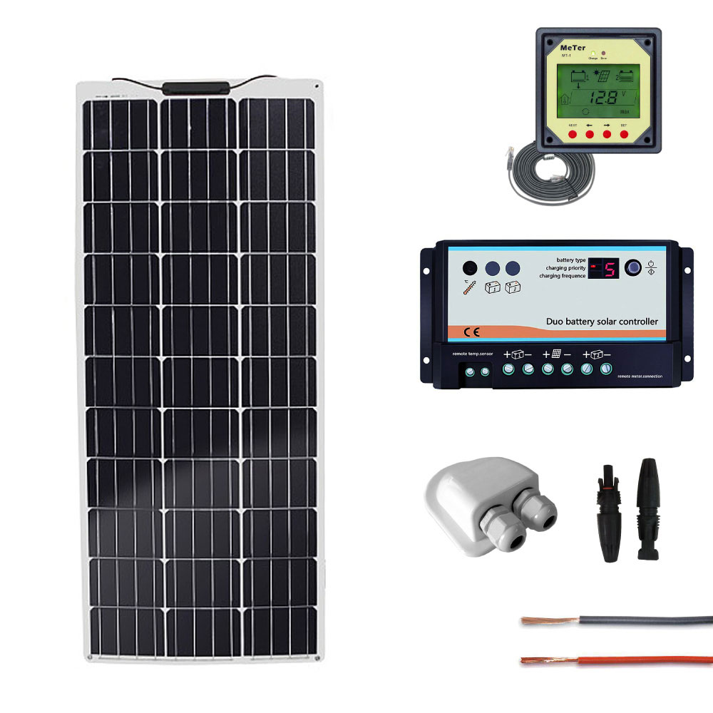 Kit fotovoltaico per camper con pannello semi-flessibie 150Wp | CAMP150FLEX