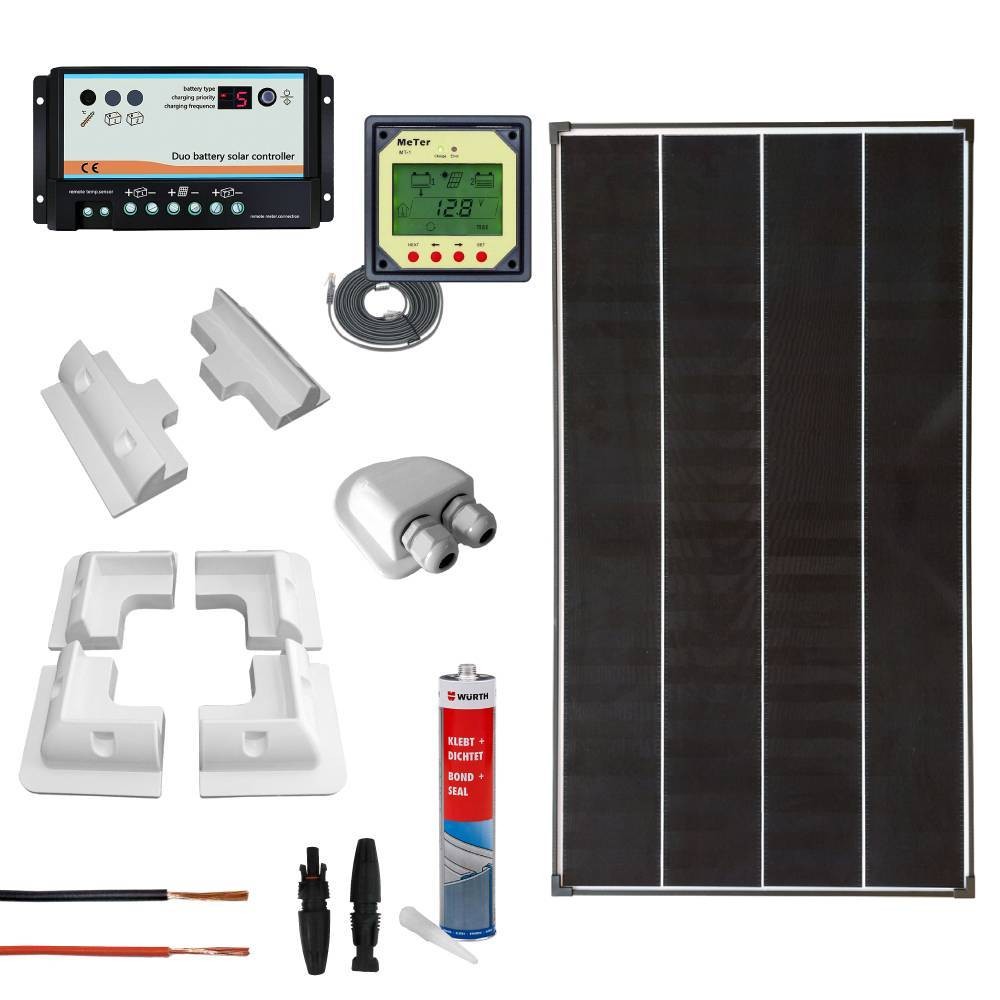 Kit fotovoltaico completo per camper con pannello 170Wp mono | CAMP170PRO
