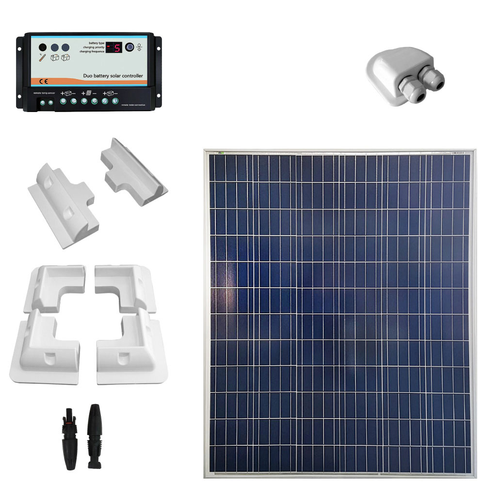 Kit fotovoltaico per camper con pannello 200Wp poli | CAMP200B