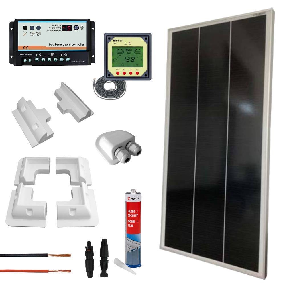Kit fotovoltaico completo per camper con pannello 200Wp mono | CAMP200-M