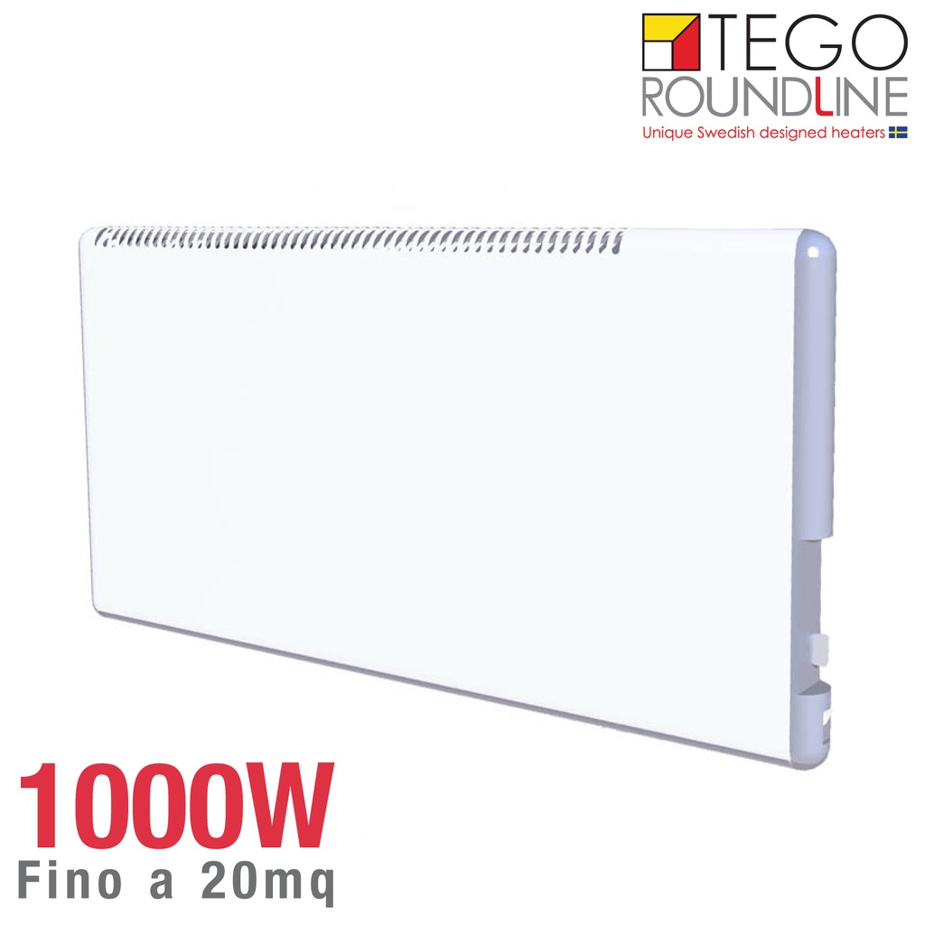 Radiatore svedese TEGO 1000W basso consumo | h. 40cm | fino 20 m²