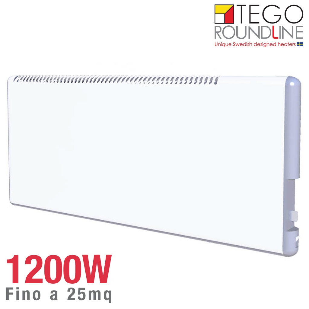 Radiatore svedese TEGO 1200W basso consumo | h. 40cm | fino 25 m²