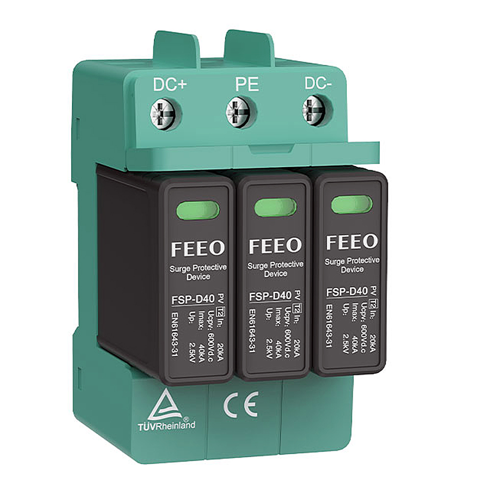 Scaricatore di sovratensione 1000V DC per fotovoltaico tipo 2 | FEEO
