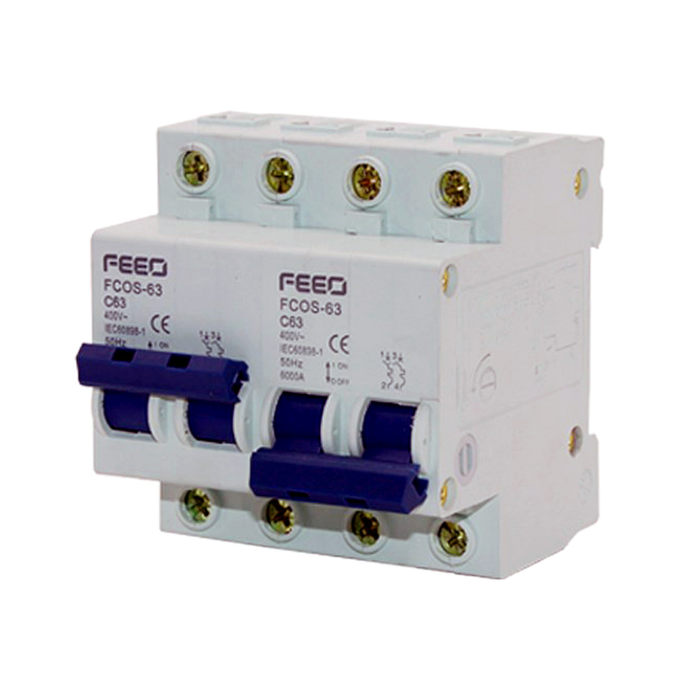 Commutatore manuale 2+2 poli 63A 550V CA | Feeo