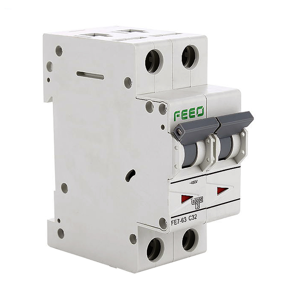Interruttore magnetotermico 2 poli 32A 240V AC Curva C 10KA | FEEO