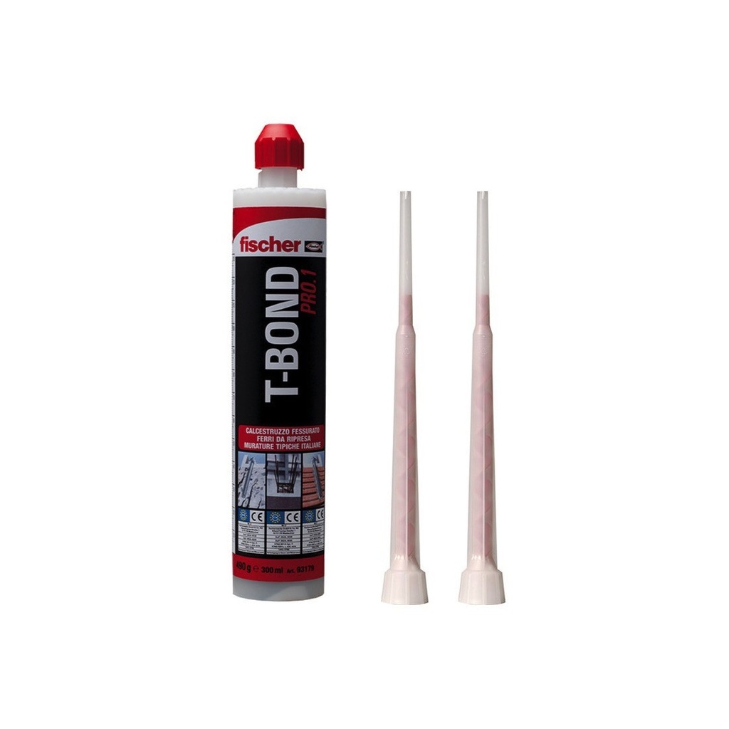 Ancorante chimico bicomponente T-BOND PRO.1  cartuccia da 300 ml | Fischer