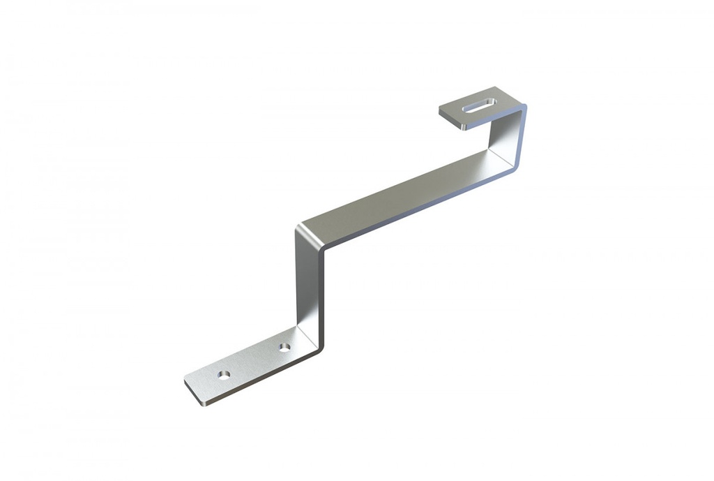 Gancio fisso INOX per copertura in coppi base stretta h100 2 fori | Saros