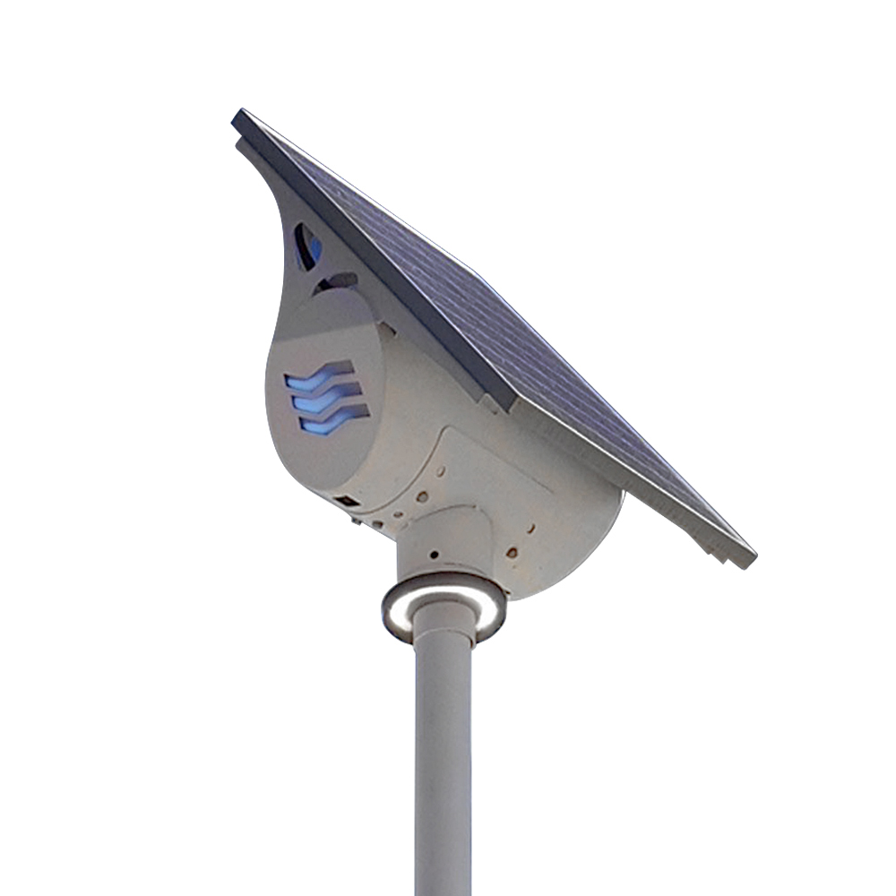 Lampione fotovoltaico GLOBE con sensore di movimento completo (palo escluso) | Western Co.