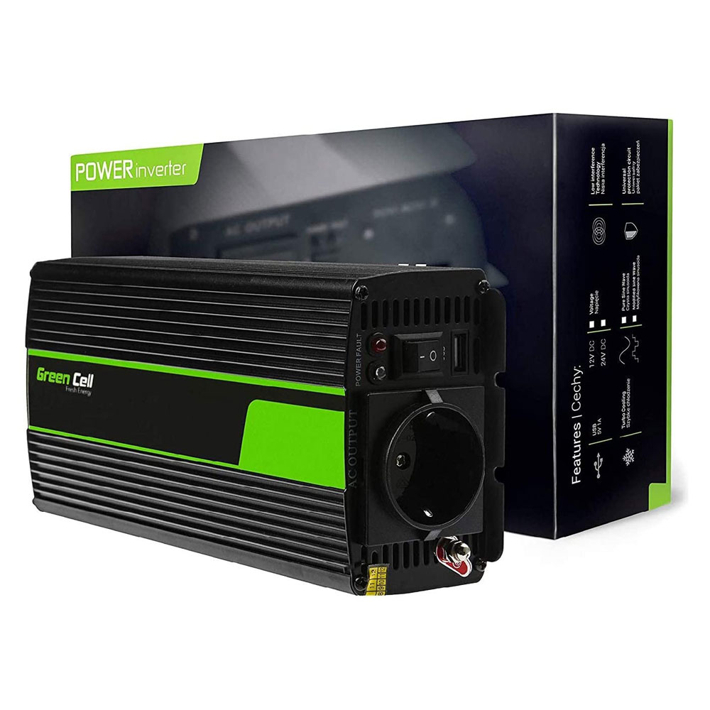 Inverter onda pura 500W 12V Stand alone | Green Cell