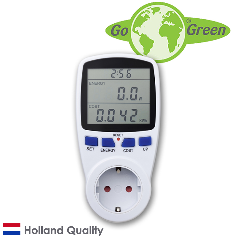 Misuratore di consumi da presa con display grande | EcoSavers