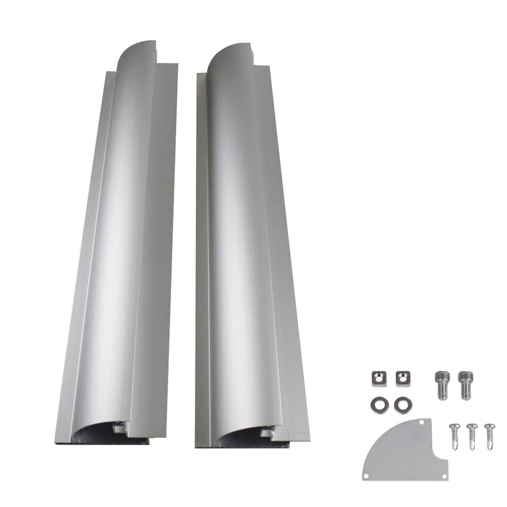 Set 2 supporti 68 cm in alluminio per pannelli fotovoltaici