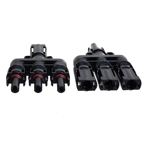 [MC4T3] Coppia di connettori MC4 a 3 vie 1000V IP67 per parallelo | FEEO