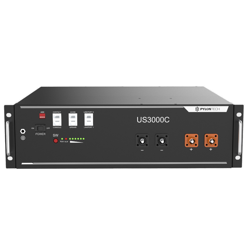 Batteria litio ferro fosfato LiFePO4 Pylontech 3,55 kWh 48V | US3000