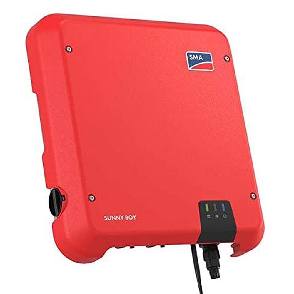 Sunny Boy 3.0 con due ingressi CC Pca,r/max 3000 VA senza trasformatore, incl.
sezionatore DC con SMA SMART CONNECTED, incl. interfaccia WiFi.