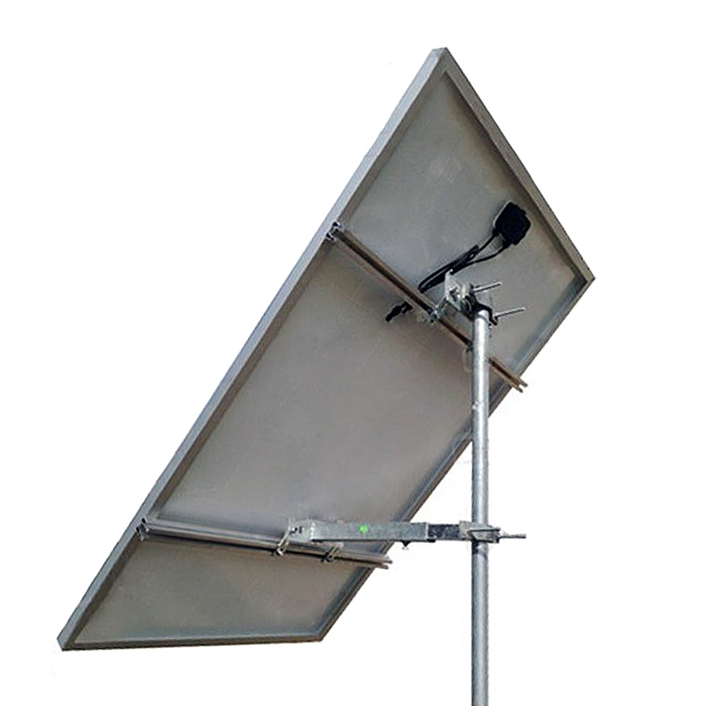 Supporto testapalo fisso 45° per pannelli fotovoltaici standard (~170x105 cm)