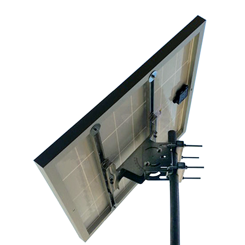 Supporto testapalo per pannelli fotovoltaici medi di larghezza massima di 60 cm