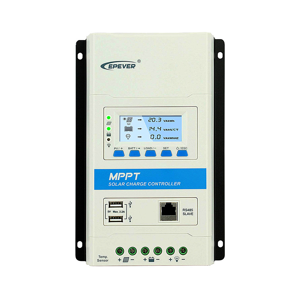 Regolatore di carica MPPT 20A 12/24V TRIRON | DS2+UCS | EPEver