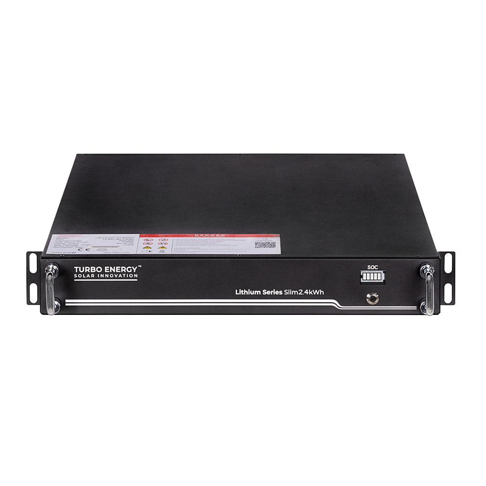 Batteria litio ferro fosfato LiFePO4 TurboEnergy SLIM 2,4 kWh 48V 10 anni garanzia