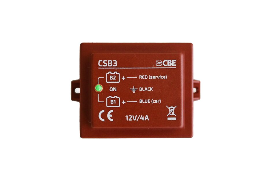 Dispositivo parallelatore per la ricarica automatica di 2 batterie 12V - 4A | CSB3