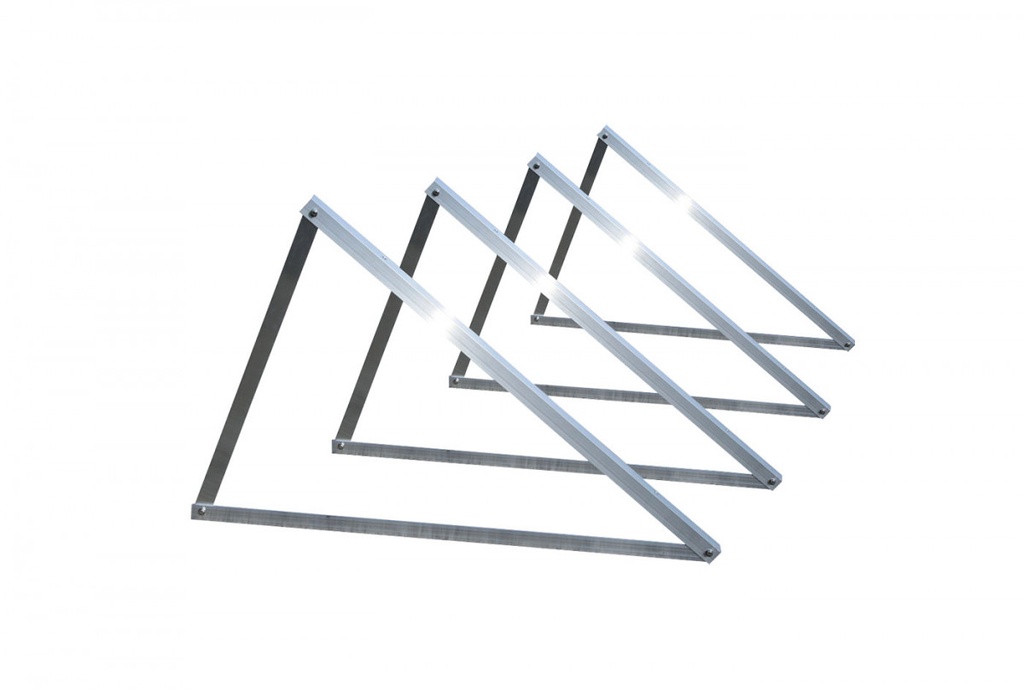 Triangolo fisso HTF diag.160cm per fissaggio pannelli su tetto piano con inclinazione 30°