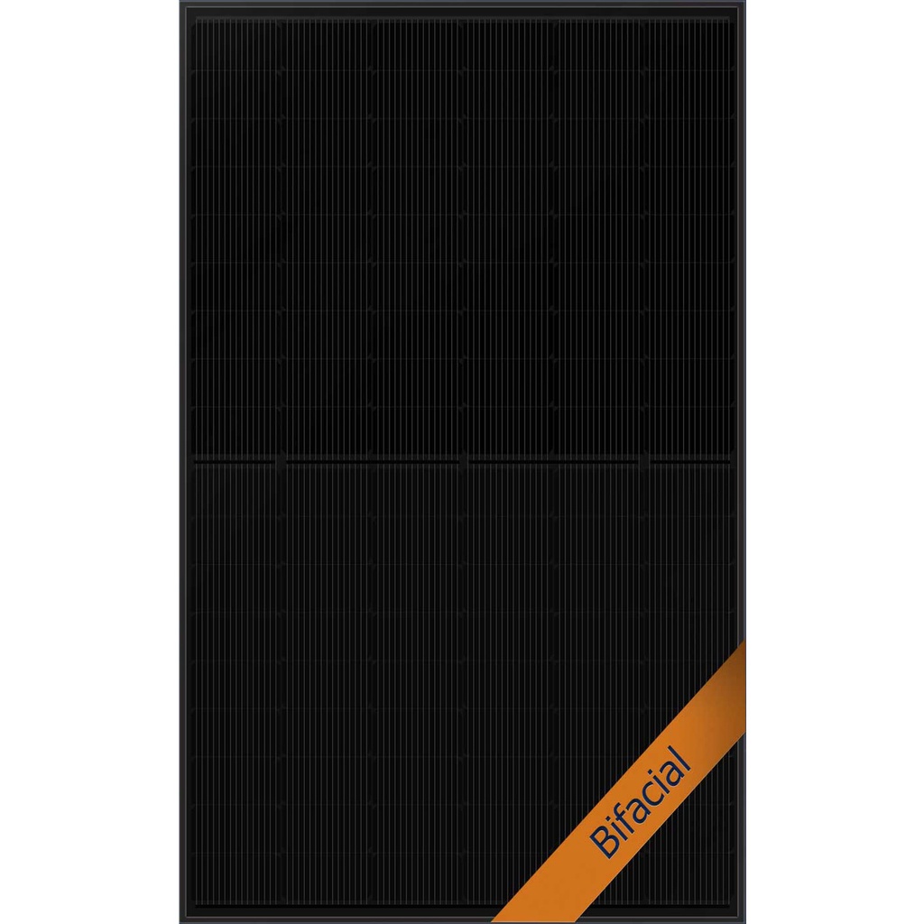 Pannello fotovoltaico 500 Wp bifacciale TOPCON full black 30 anni garanzia | ECO-500-54LHC