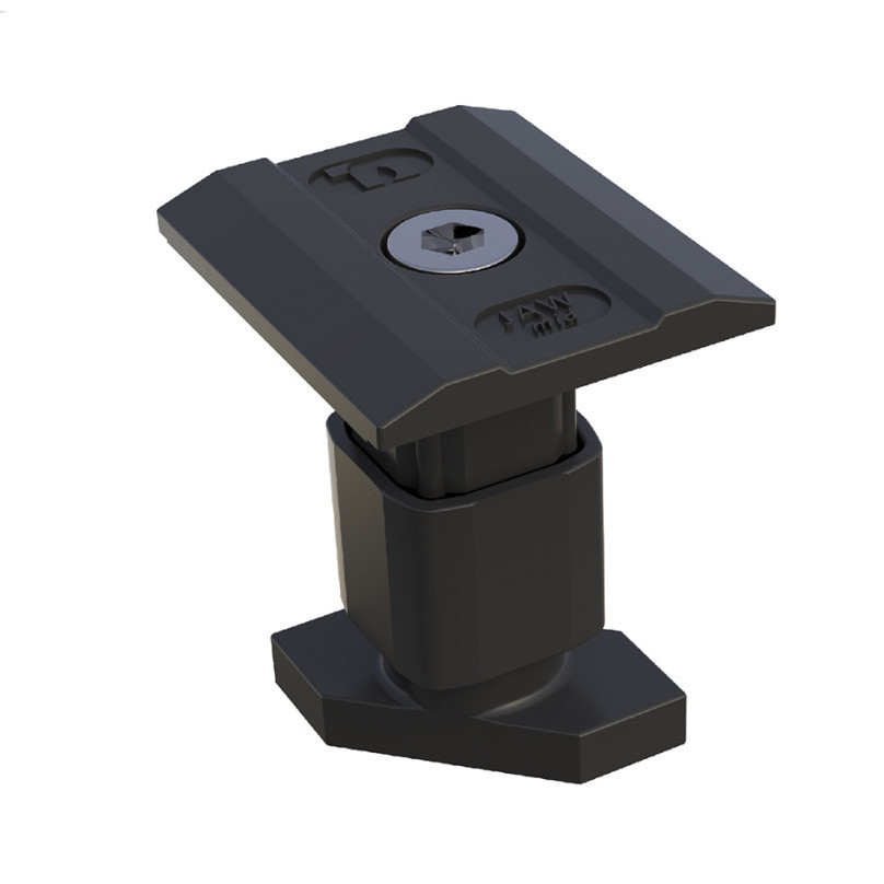 Morsetto centrale universale MCU NERO preassemblato per pannelli da 28 a 38 mm