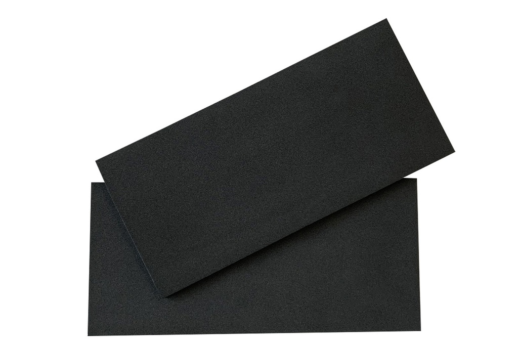 Coppia di tappetini in gomma 28x13x5 per zavorrre in cemento