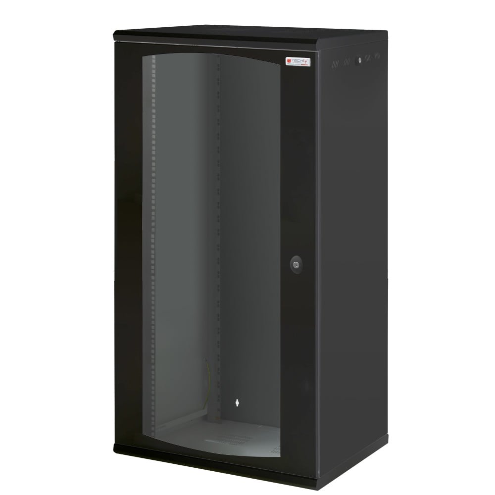 Armadio Rack 19" a muro 22 unità sezione unica prof. 600mm Nero