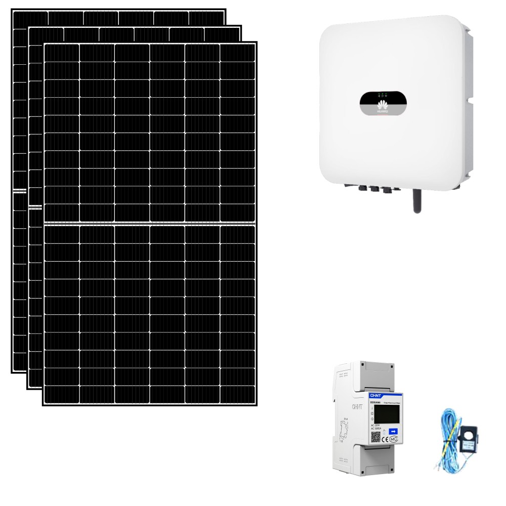 Kit fotovoltaico 2 kWp connesso in rete con pannelli ed inverter Huawei Battery ready | 2KWHUA