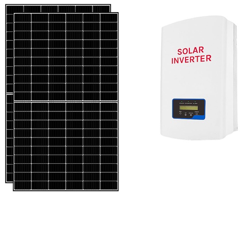 [2KWCEI] Kit fotovoltaico 2 kWp connesso in rete con pannelli ed inverter conforme CEI0-21 | 2KWCEI