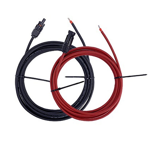 [2XPV4-10M] Cavi 10mt ROSSO+NERO sezione 4 mm² con connettore MC4 precablato