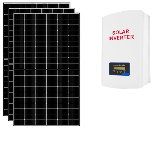 [3KWCEI] Kit fotovoltaico 3 kWp connesso in rete con pannelli ed inverter conforme CEI0-21 | 3KWCEI