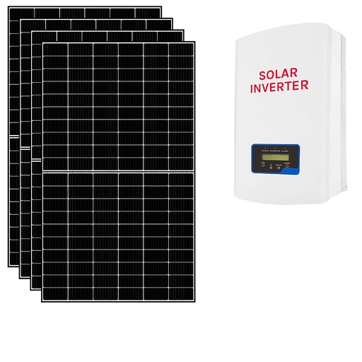 [4KWCEI] Kit fotovoltaico 4 kWp connesso in rete con pannelli ed inverter conforme CEI0-21 | 4KWCEI