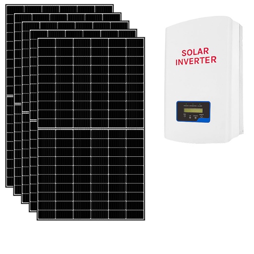 [5KWCEI] Kit fotovoltaico 5 kWp connesso in rete con pannelli ed inverter conforme CEI0-21 | 5KWCEI